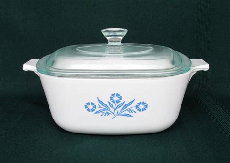 corningware vintage cornflower